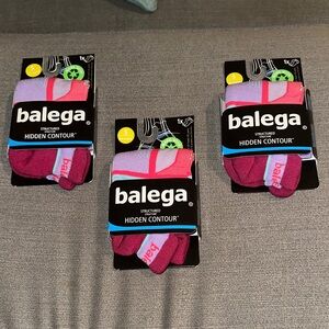 Balega Hidden Contour Women's Socks size small - set of 3 pairs